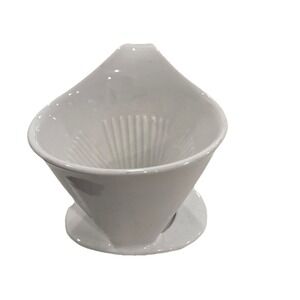 ZERO JAPAN White Ceramic Coffee Dripper for #2  #4 Paper Filter Drip Cone Brewer